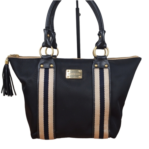 Michael Kors Handbags - Michael Kors Montauk Black Tote with Goldtone Hardware